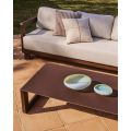 Комплект Nerano диван, два крісла і журнальний столик коричневий6